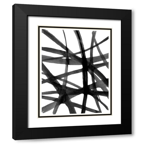 Construction Black Modern Wood Framed Art Print with Double Matting by Inuit