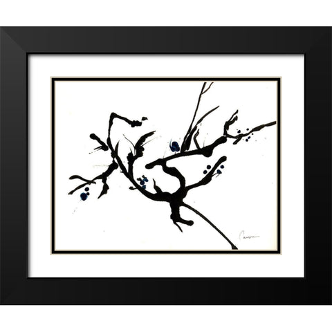 Branching Out II Black Modern Wood Framed Art Print with Double Matting by Carroccio, Lisa