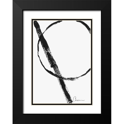Eclipse Black Modern Wood Framed Art Print with Double Matting by Carroccio, Lisa