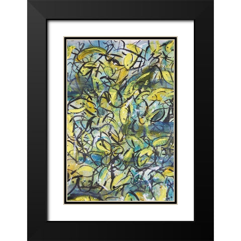 In the Undertow Black Modern Wood Framed Art Print with Double Matting by Carroccio, Lisa