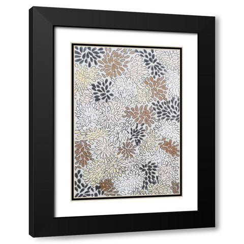 Les Fleurs Black Modern Wood Framed Art Print with Double Matting by Carroccio, Lisa