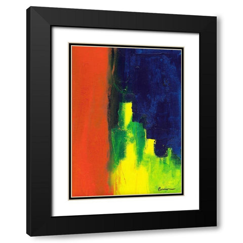 Intrusion Black Modern Wood Framed Art Print with Double Matting by Carroccio, Lisa