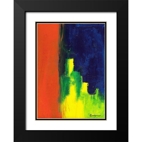 Intrusion Black Modern Wood Framed Art Print with Double Matting by Carroccio, Lisa