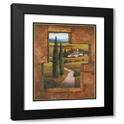 Toscany I Black Modern Wood Framed Art Print with Double Matting by Unknown