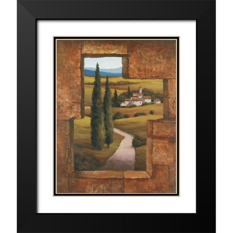 Toscany I Black Modern Wood Framed Art Print with Double Matting by Unknown