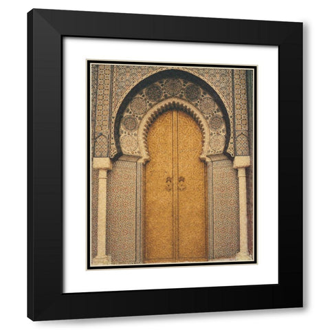 The Mosque Black Modern Wood Framed Art Print with Double Matting by Unknown