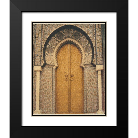 The Mosque Black Modern Wood Framed Art Print with Double Matting by Unknown