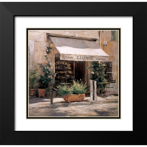 Chocolatier Black Modern Wood Framed Art Print with Double Matting by Unknown