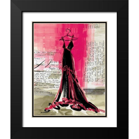 The Black Dress Black Modern Wood Framed Art Print with Double Matting by Unknown