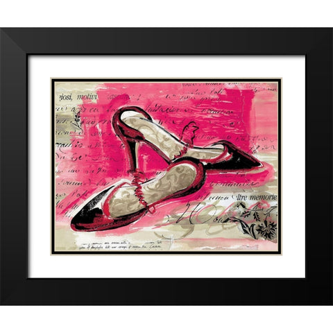 High Heels Black Modern Wood Framed Art Print with Double Matting by Unknown