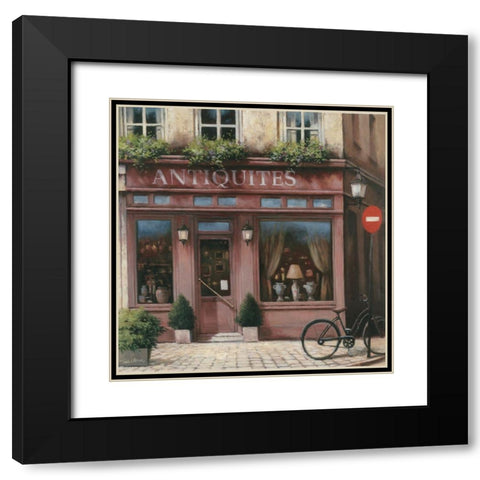 Antiquite Shoppe Black Modern Wood Framed Art Print with Double Matting by Unknown