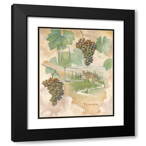 Toscany White Black Modern Wood Framed Art Print with Double Matting by Unknown