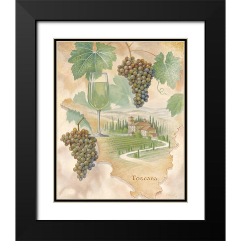 Toscany White Black Modern Wood Framed Art Print with Double Matting by Unknown