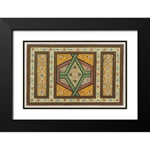 Magic Carpet II Black Modern Wood Framed Art Print with Double Matting by Unknown