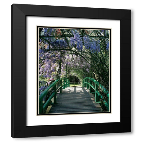 Jardin de Monet a Giverny I Black Modern Wood Framed Art Print with Double Matting by Pinsard, Laurent