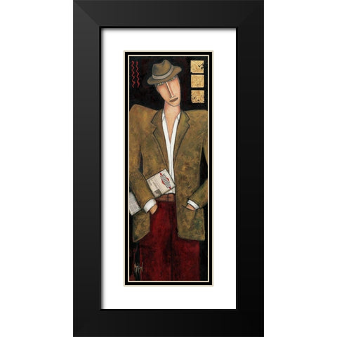 Liberation Black Modern Wood Framed Art Print with Double Matting by Kuhn, Marie-Pierre