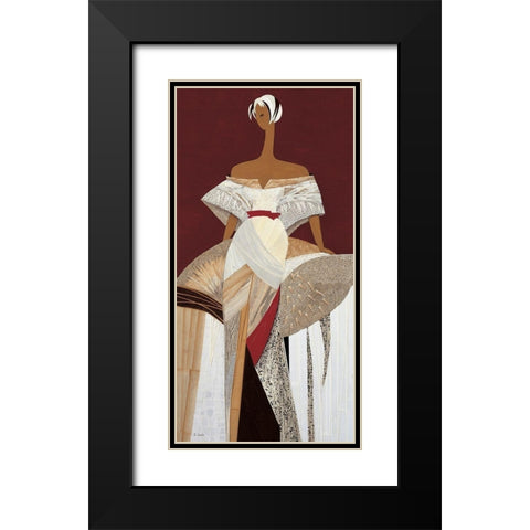 Diane Black Modern Wood Framed Art Print with Double Matting by Loesch, Elisabeth