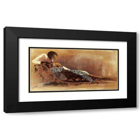 Instant I Black Modern Wood Framed Art Print with Double Matting by Johanna