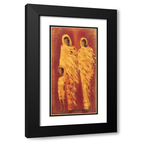 Femmes marocaines II Black Modern Wood Framed Art Print with Double Matting by Johanna