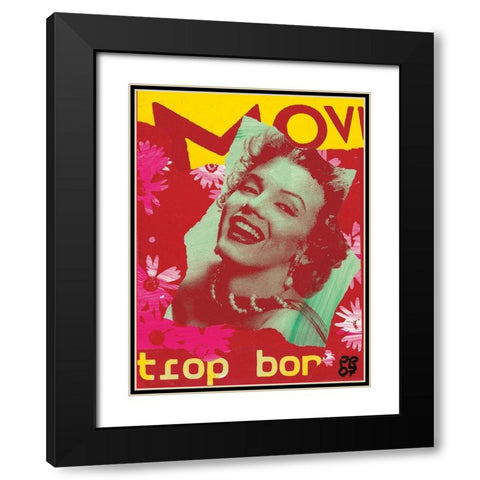 Movie Black Modern Wood Framed Art Print with Double Matting by Raynal, Paul