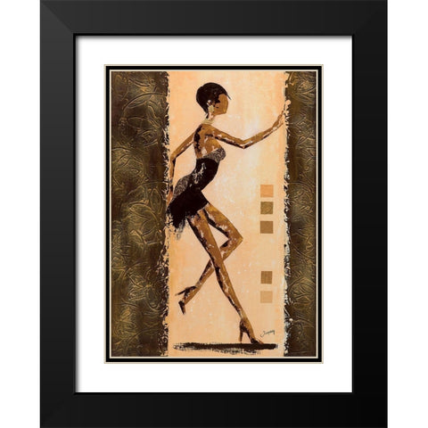 Audacieuse I Black Modern Wood Framed Art Print with Double Matting by Johanna