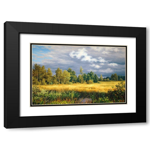 Before the Storm Black Modern Wood Framed Art Print with Double Matting by Adamov, Alexey