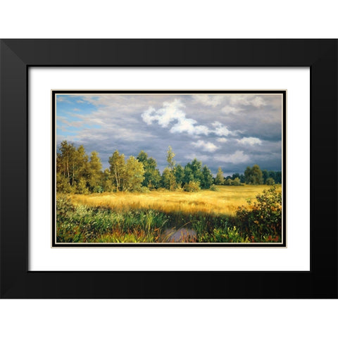Before the Storm Black Modern Wood Framed Art Print with Double Matting by Adamov, Alexey