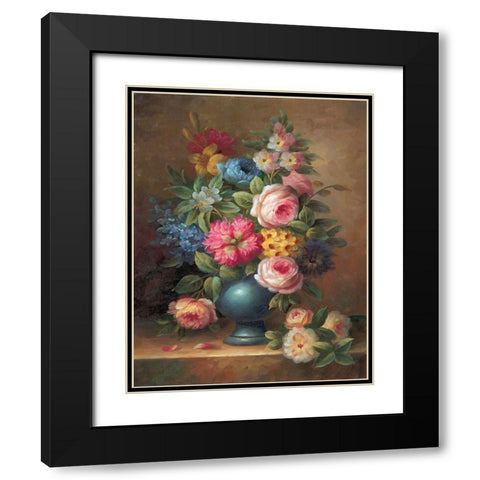 Classic Bouquet II Black Modern Wood Framed Art Print with Double Matting by Yves, Jacques