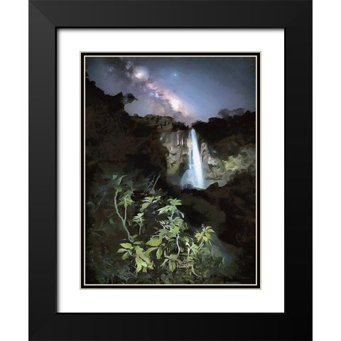 Milky Way III Black Modern Wood Framed Art Print with Double Matting by Medeiros, Celito