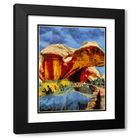 National Parks 3 Black Modern Wood Framed Art Print with Double Matting by Medeiros, Celito