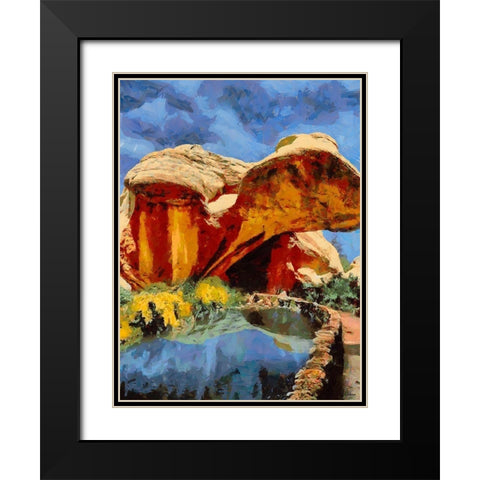 National Parks 3 Black Modern Wood Framed Art Print with Double Matting by Medeiros, Celito