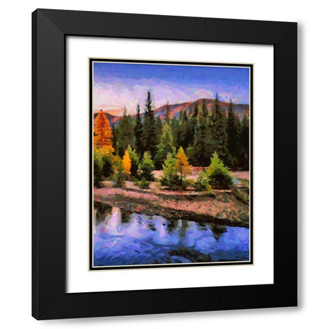 Great Yellowstone NP 1 Black Modern Wood Framed Art Print with Double Matting by Medeiros, Celito