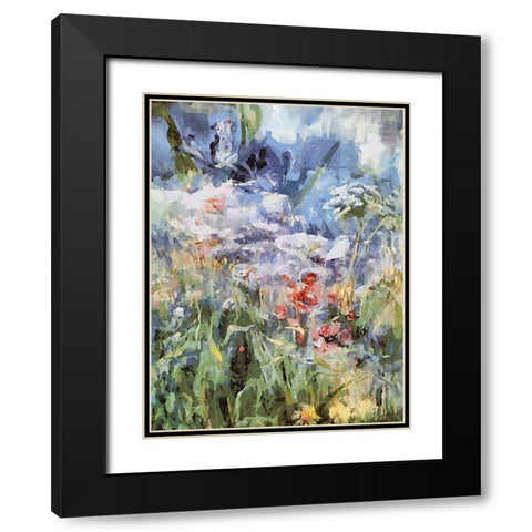Landscapes in Monet Style VIII Black Modern Wood Framed Art Print with Double Matting by Medeiros, Celito