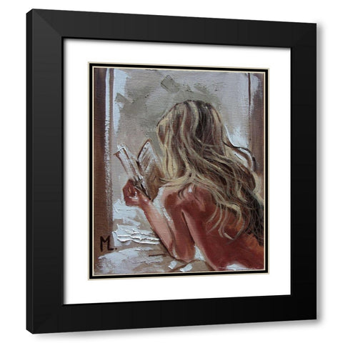 Good Book Black Modern Wood Framed Art Print with Double Matting by Luniak, Monika