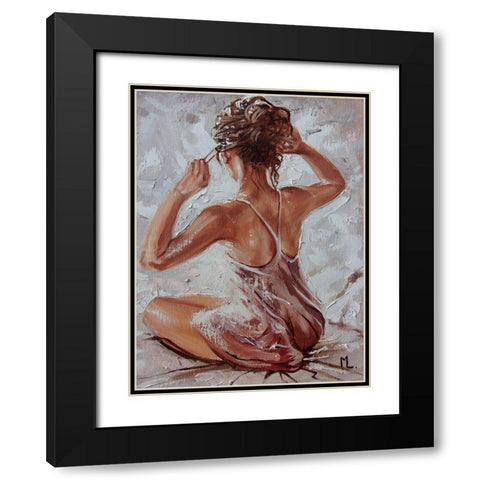 Morning II Black Modern Wood Framed Art Print with Double Matting by Luniak, Monika