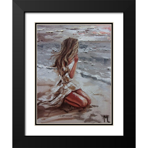 Summer Day Black Modern Wood Framed Art Print with Double Matting by Luniak, Monika