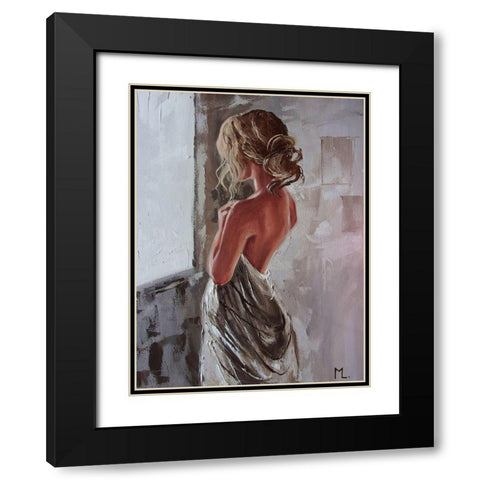 Life Stoties Black Modern Wood Framed Art Print with Double Matting by Luniak, Monika