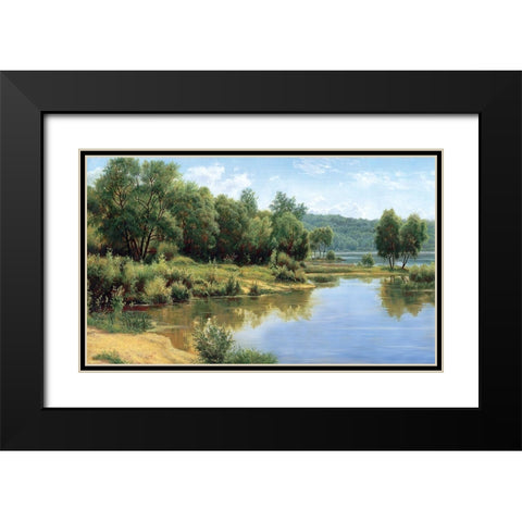 Russian Landscapes I Black Modern Wood Framed Art Print with Double Matting by Davutov, Ilfat