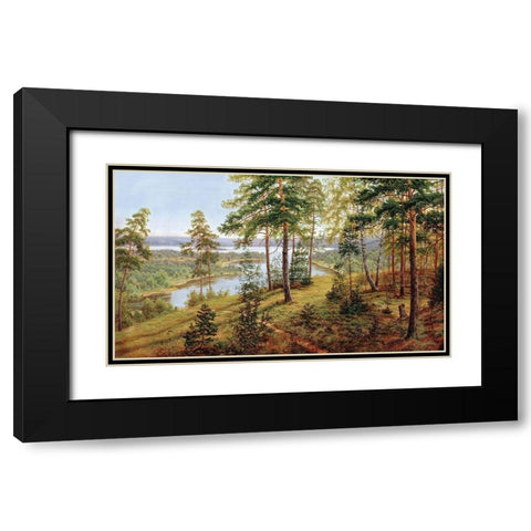 Russian Landscapes I Black Modern Wood Framed Art Print with Double Matting by Davutov, Ilfat