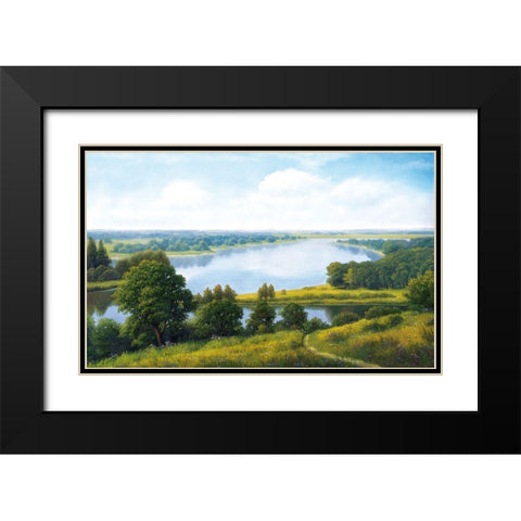 Russian Landscapes I Black Modern Wood Framed Art Print with Double Matting by Babicev, Vjaceslav