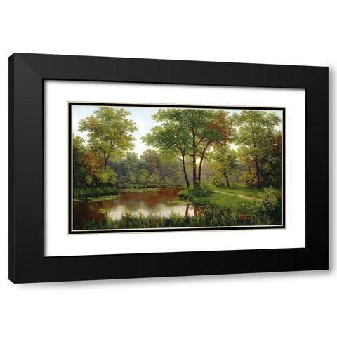 Russian Landscapes I Black Modern Wood Framed Art Print with Double Matting by Babicev, Vjaceslav