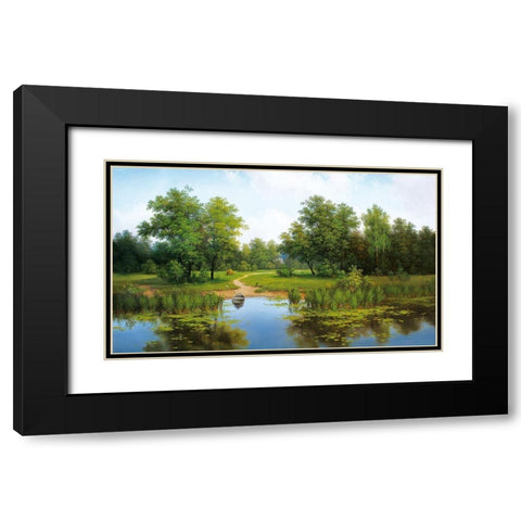 Russian Landscapes I Black Modern Wood Framed Art Print with Double Matting by Babicev, Vjaceslav