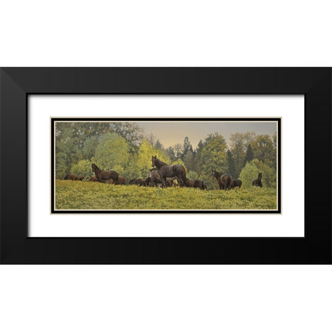 September Black Modern Wood Framed Art Print with Double Matting by Adamov, Alexey
