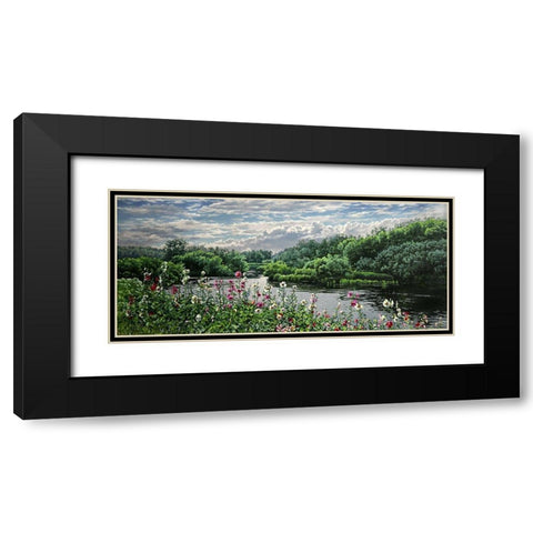 After the Rain Black Modern Wood Framed Art Print with Double Matting by Adamov, Alexey