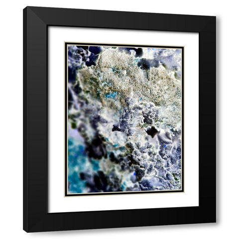 Texture Group II Black Modern Wood Framed Art Print with Double Matting by Grayscale