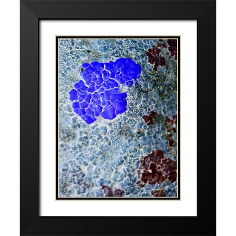 Texture Group IV Black Modern Wood Framed Art Print with Double Matting by Grayscale