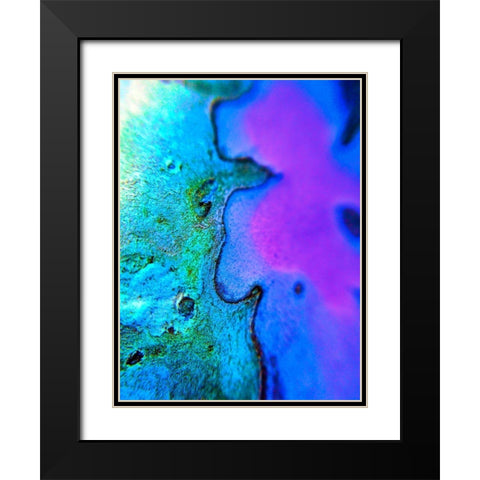 Natural Boundary I Black Modern Wood Framed Art Print with Double Matting by Grayscale