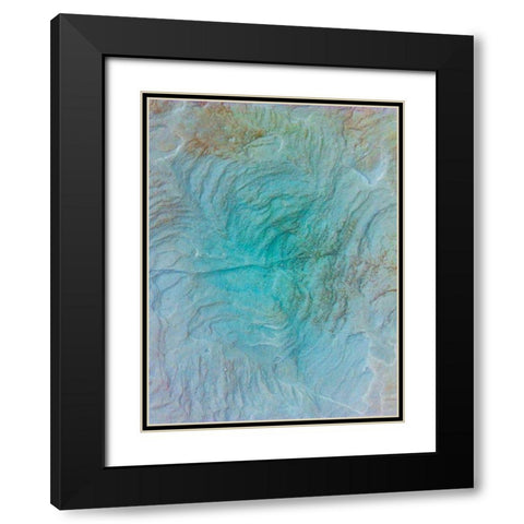 Sand Wall I Black Modern Wood Framed Art Print with Double Matting by Grayscale