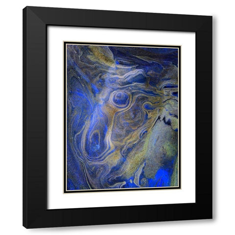 Inverted Sand III Black Modern Wood Framed Art Print with Double Matting by Grayscale