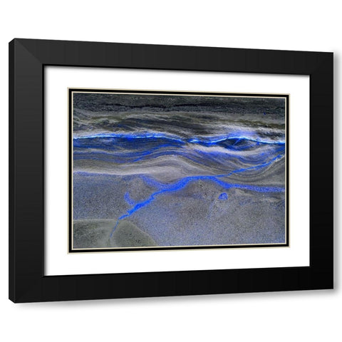 Inverted Sand IV Black Modern Wood Framed Art Print with Double Matting by Grayscale
